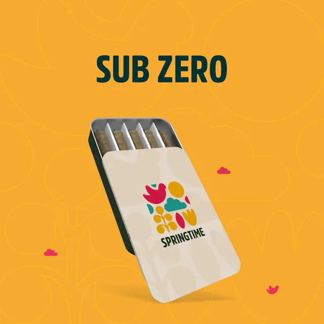 Springtime Pre-Roll Pack Sub Zero 5pk/2.5g (indica, packs)