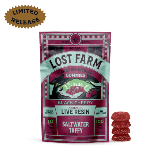 Lost Farm Saltwater Taffy X Black Cherry Gummies 10mg 10pk-1
