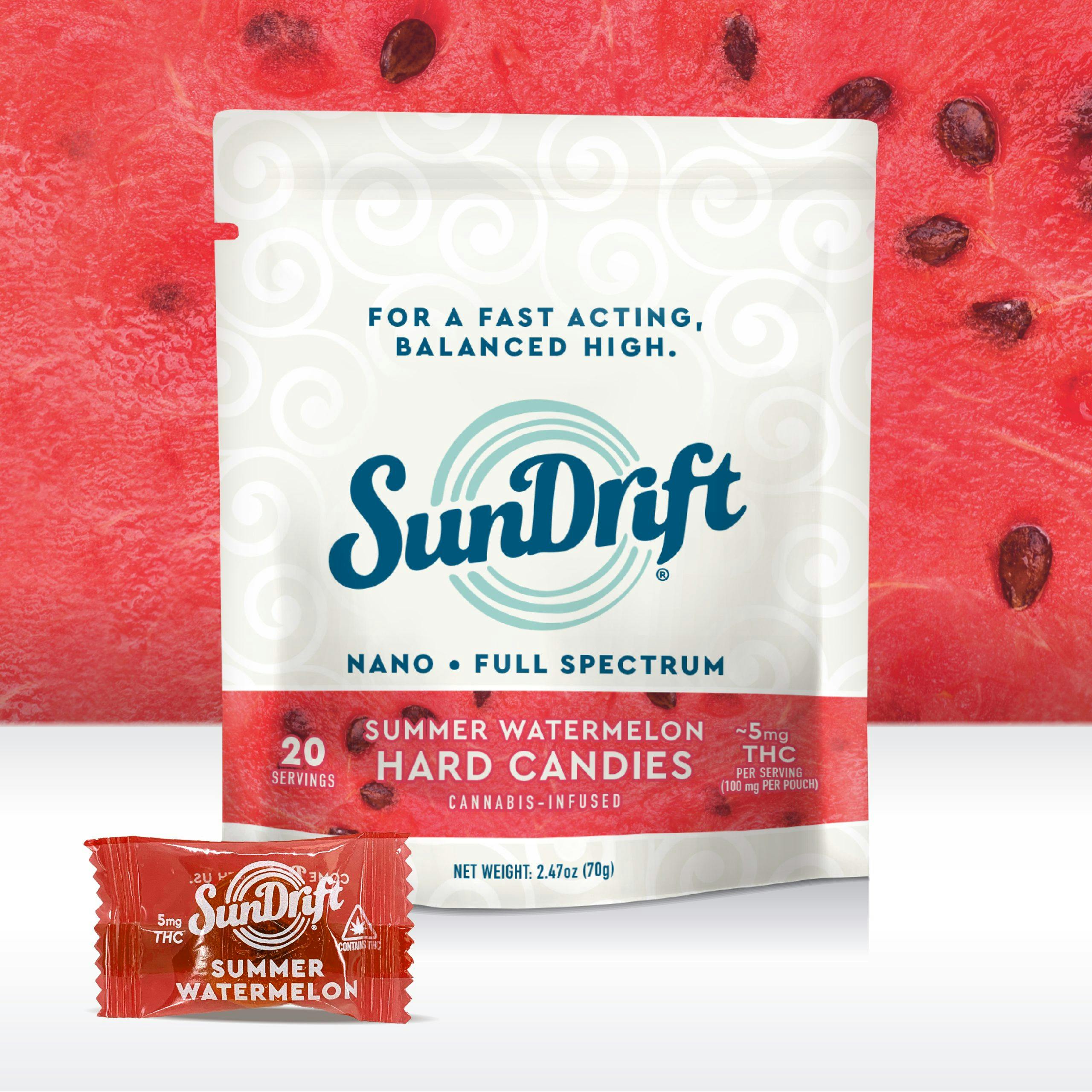 Sundrift - 50mg Gummies 5:2:1 THC/CBD/CBN Hard Candy - Strawberry Cream