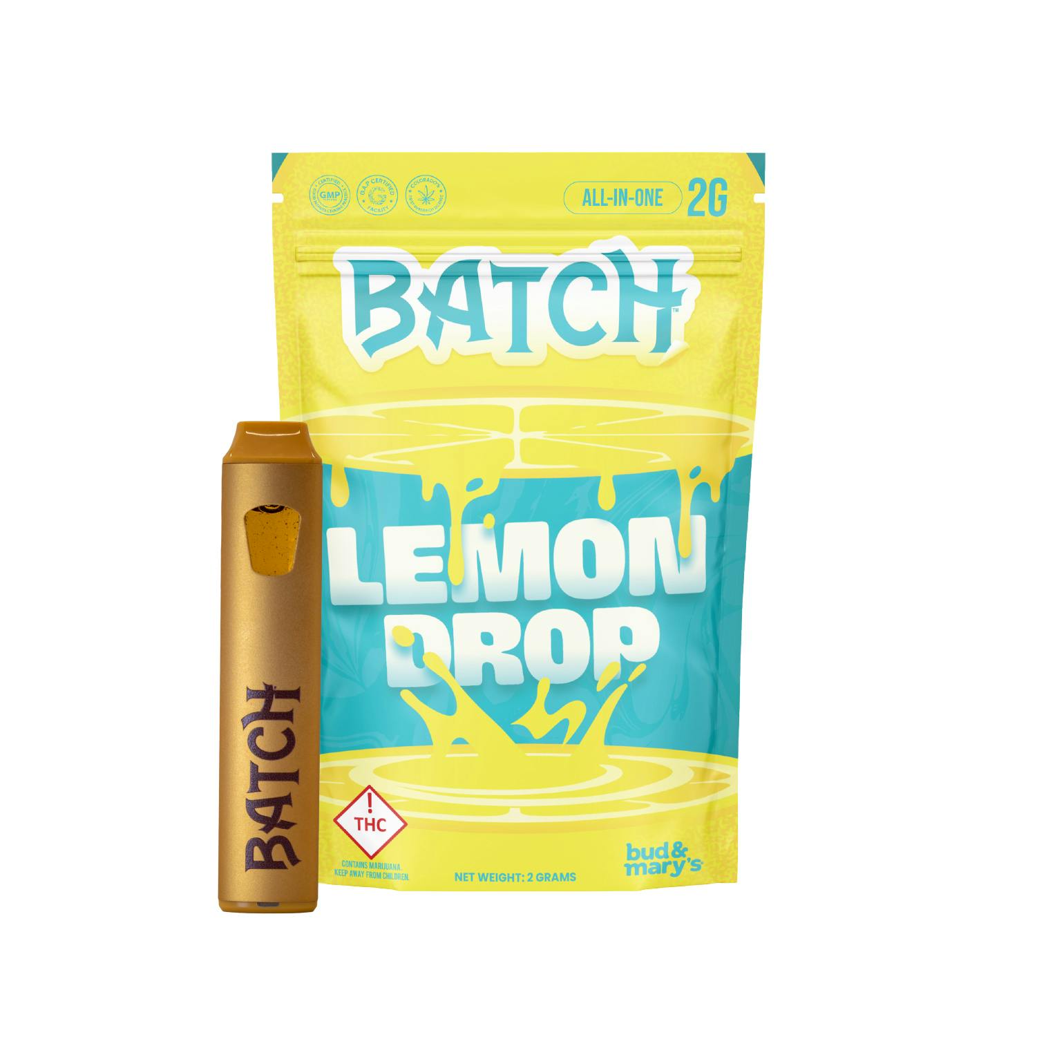 Product: Batch | Flavors Disposable Vape - 2g - Lemon Drop