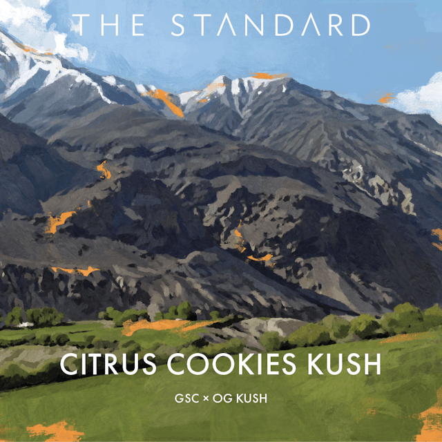 Citrus Cookies Kush is an indica strain created by crossing GSC x OG Kush. This strain has a pungent aroma with hints of fruit. 

It's reported to put you in a happy or tranquil state of mind and unfold any tension in the body. 