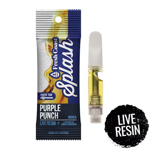 Fresh Coast – 1g Splash Live Resin 510 Cartridge – Purple Punch-active