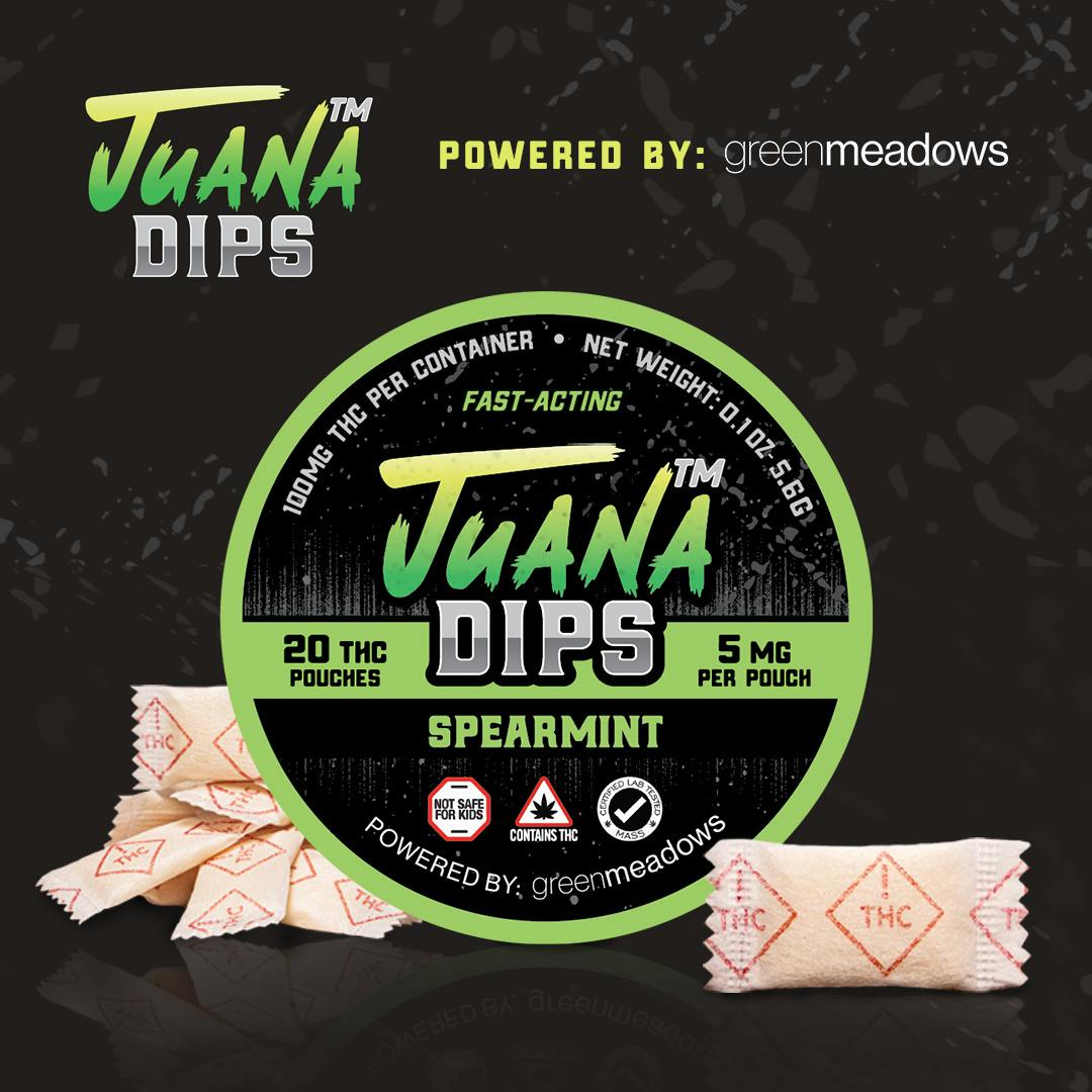 JuanaDips - THC Pouches 100mg (5mg Each) - Spearmint