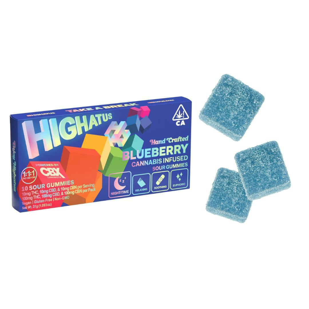 Blueberry 1:1:1 | Sour Gummies