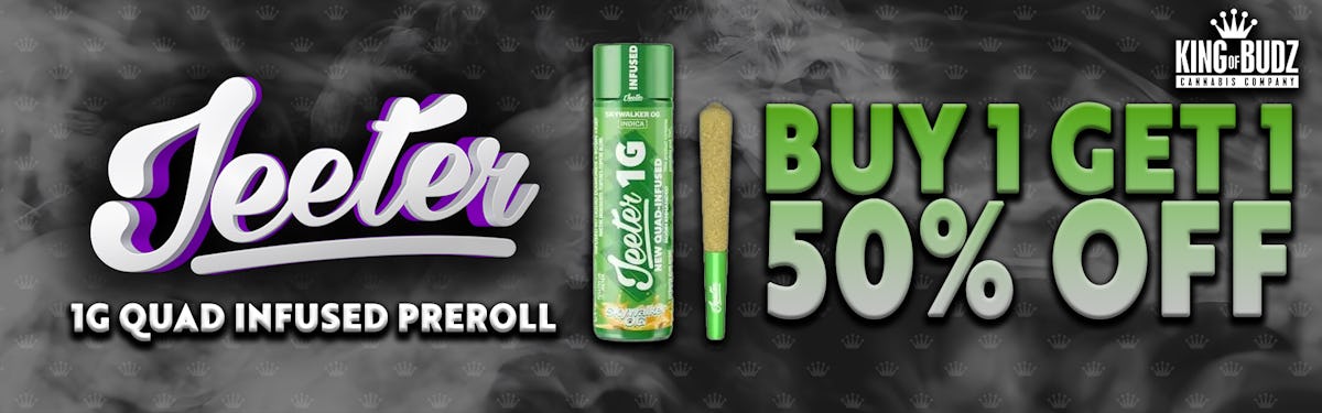 Jeeter - 1g Quad Infused Preroll - B1G1 50 Percent OFF