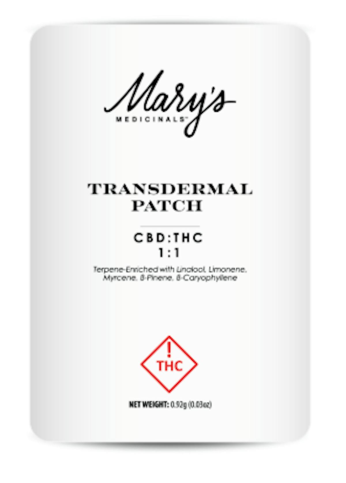 Photo of 12hr 10mg 1:1 CBD Transdermal Patch