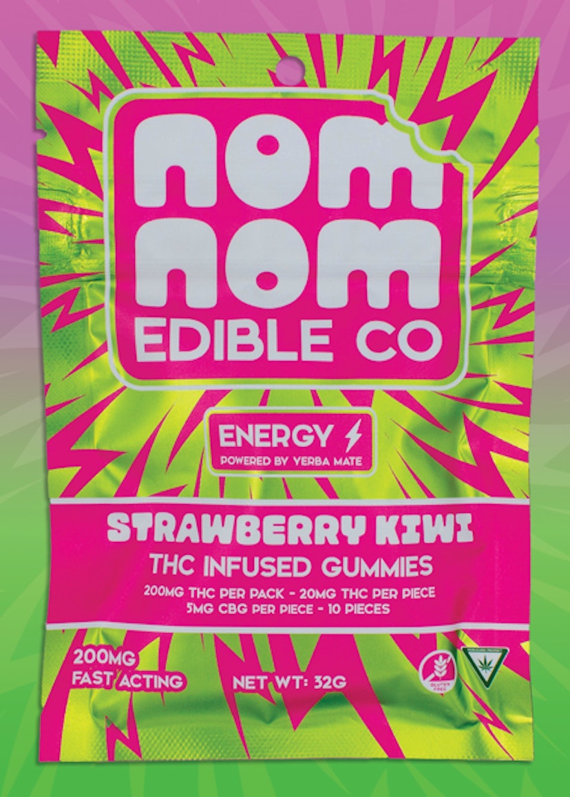 NomNom Edible Co | Gummies - 200mg - Strawberry Kiwi (Energy)