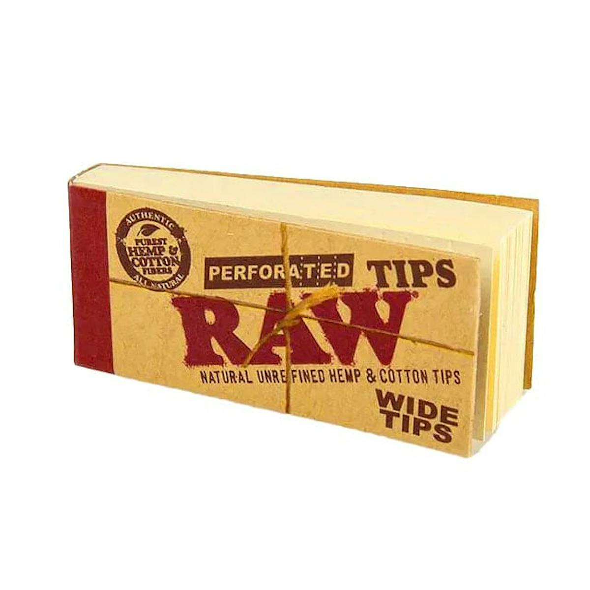 Photo of Raw Perforated Wide Tips 50ct