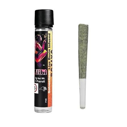 Alibi Super Silver Haze x Strawberry Meltz 1g Rosin Infused Pre-Roll
