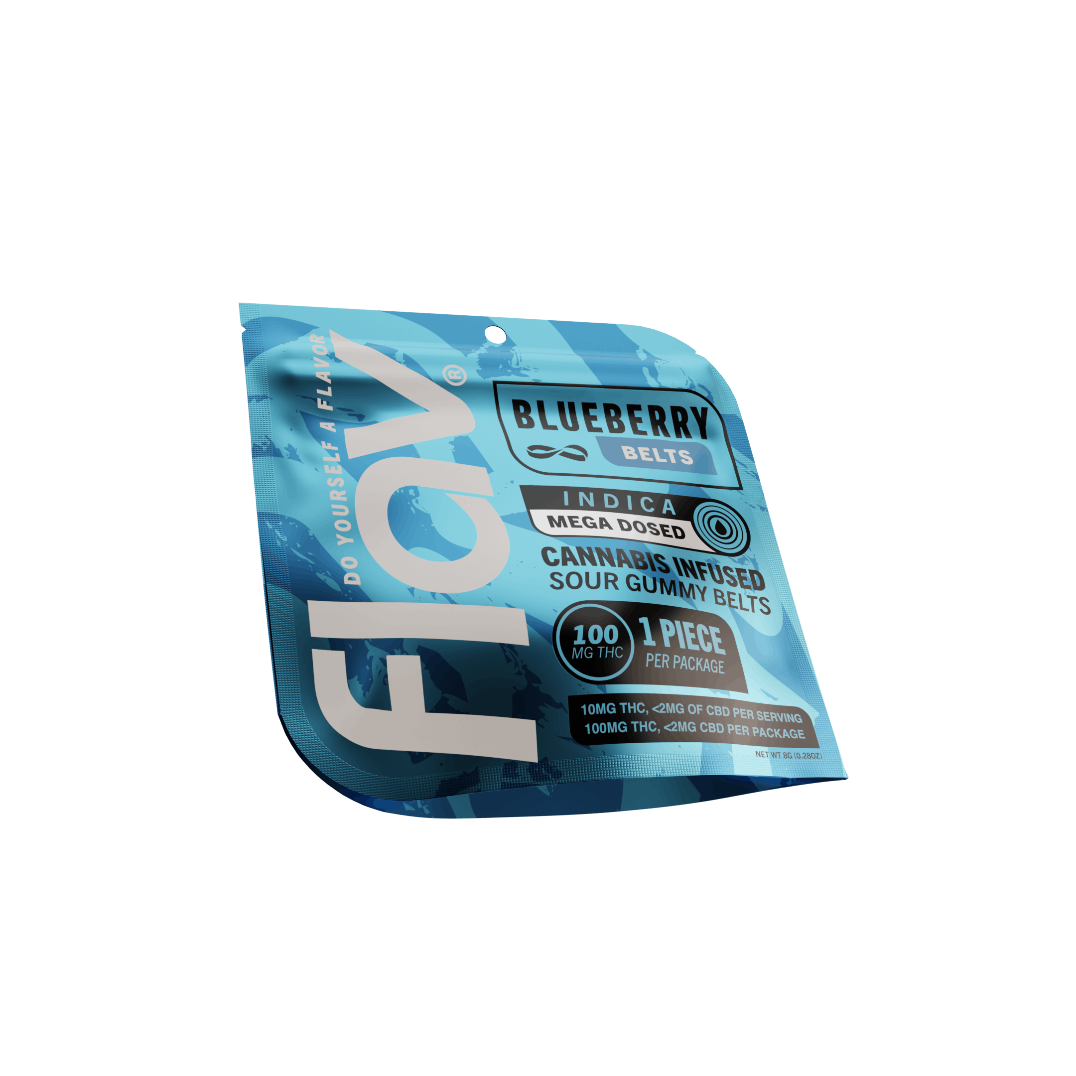 Blueberry Mega Belt - Live Resin - 100mg - Indica-2