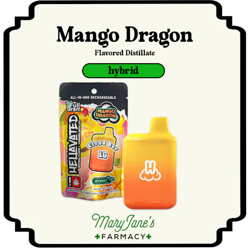 Mango Dragon Flavored Distillate Disposable Cloud Pod | 1g-1