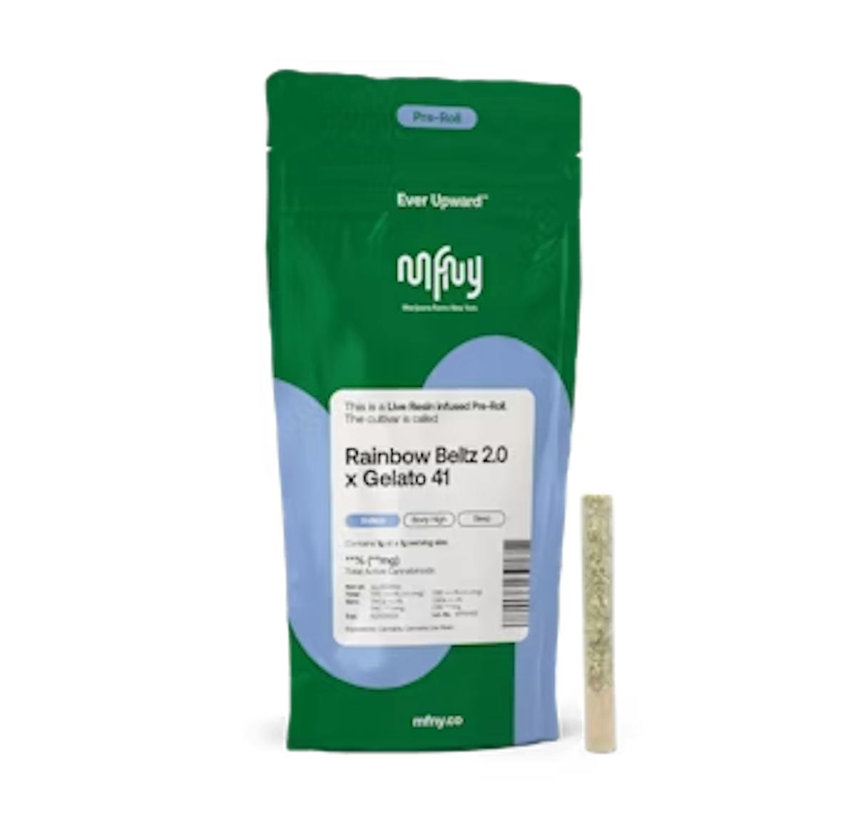 Image of MFNY – Rainbow Beltz 2.0 x Gelato 41 Infused Pre-roll