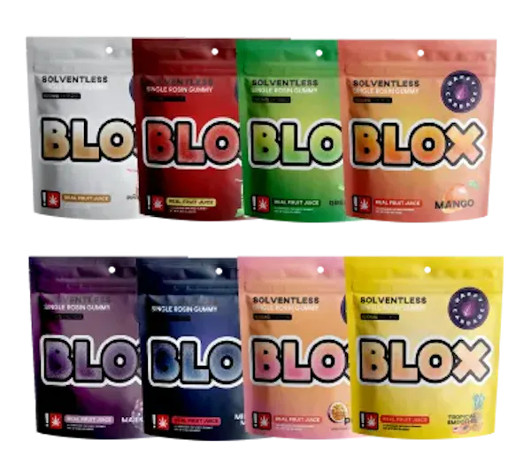 Happy Cabbage Blox 200mg 1:1 THC:CBD STRAWBERRY SERENITY Hybrid