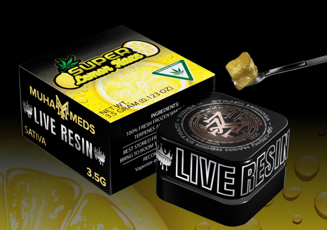 Muha Meds | 3.5G Live Resin - Super Lemon Haze