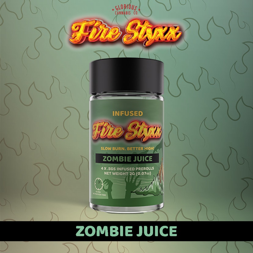 Fire Styxx Infused Pre-Roll 4pk | Zombie Juice