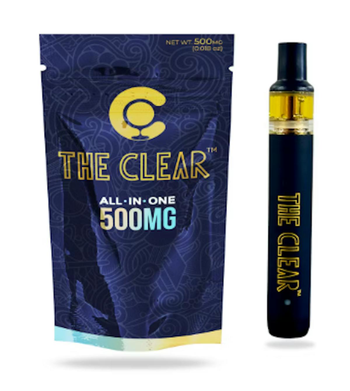 Photo of The Clear l Blueberry All-In-One Vape Pen (Disposable) l 0.5g