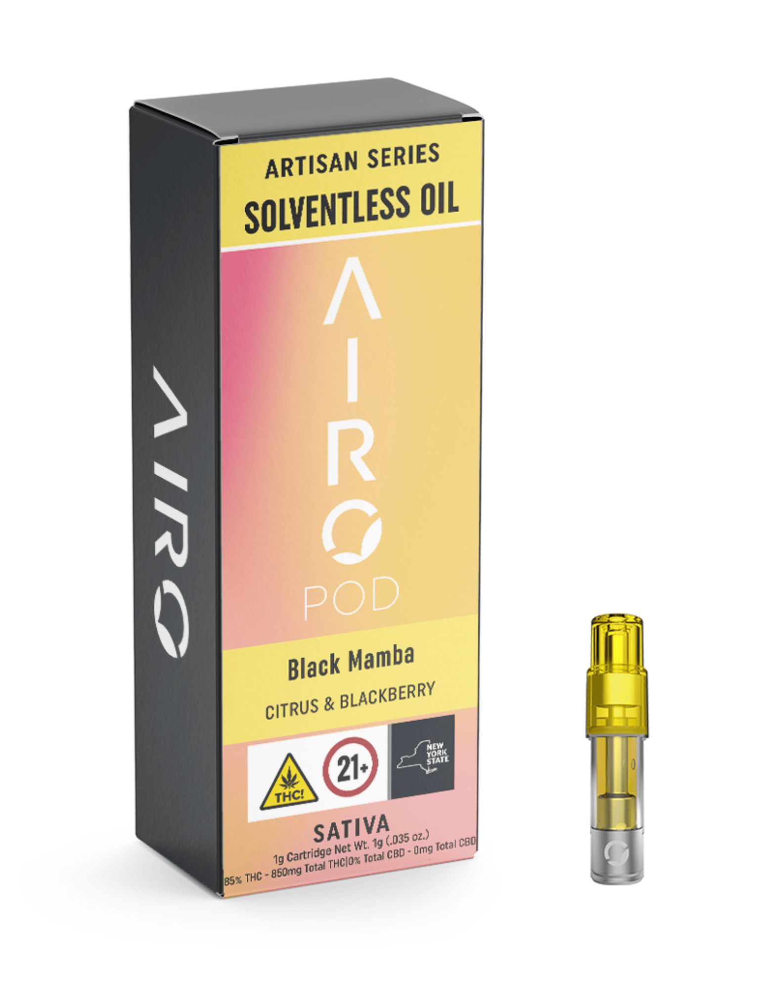 Airo - Black Mamba Solventless Cartridge by Airo
