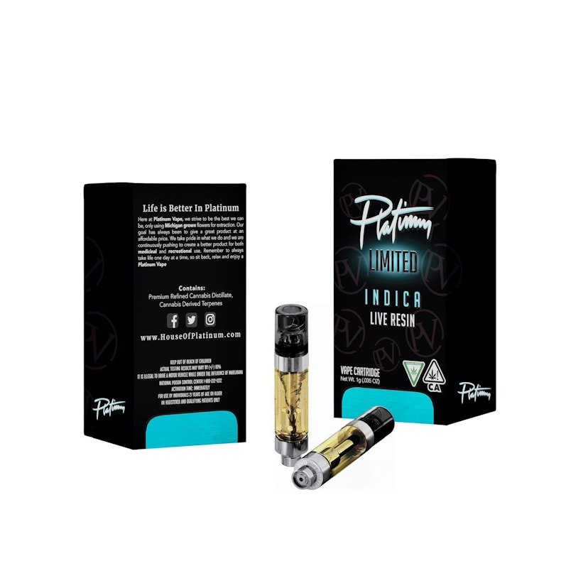Platinum Vape 510 Live Resin | Blackberry Kush