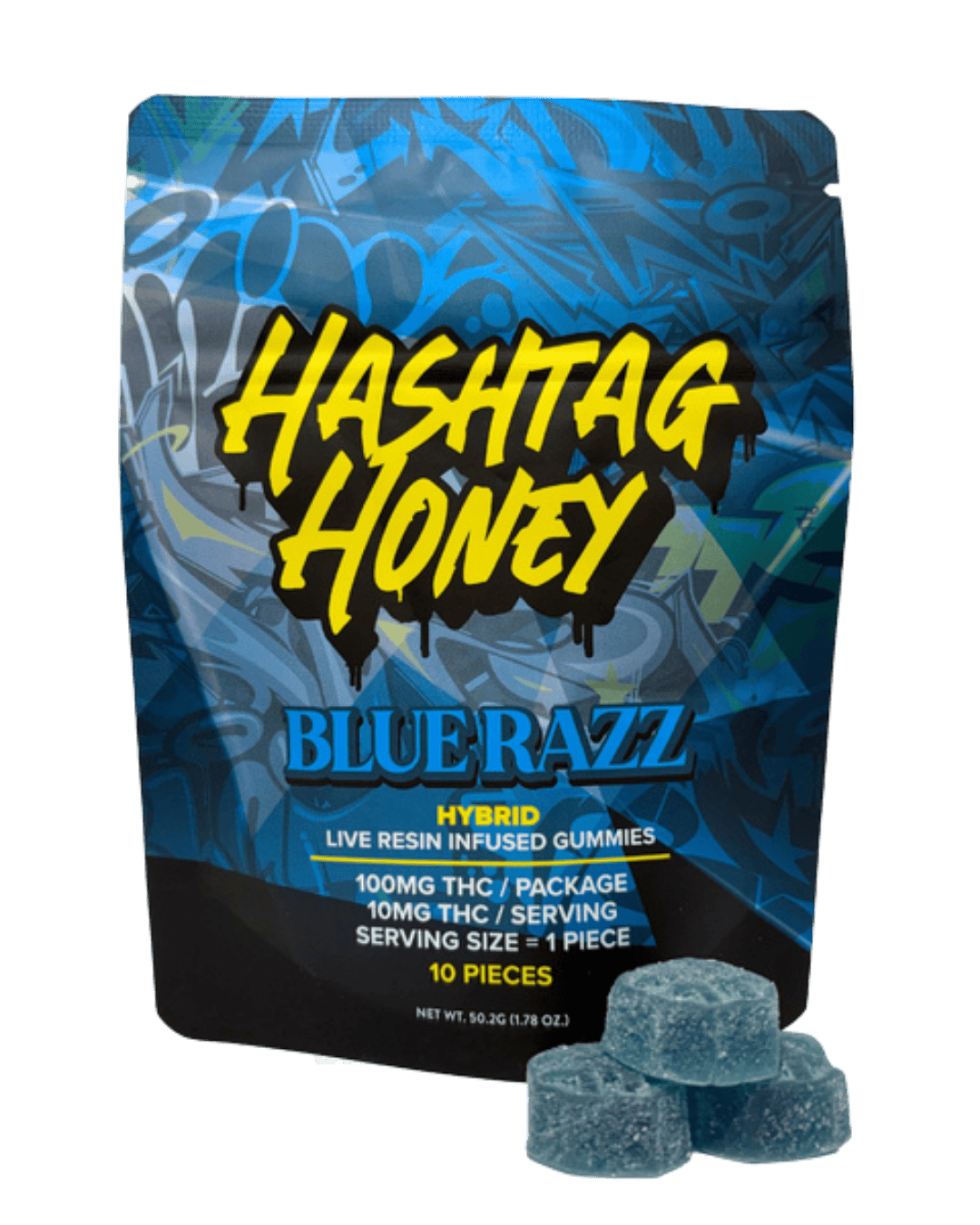 Hashtag Honey - Blue Razz Gummies - 100mg by Hashtag Honey