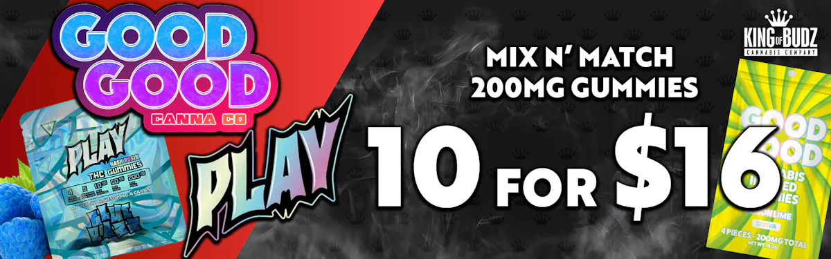 Play AND Good Good 200mg Gummies - Mix AND Match - 10/$16