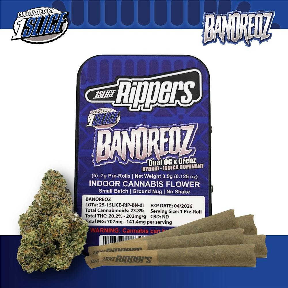 Product Preroll | Banoreoz (I/H) 5pk | 1Slice