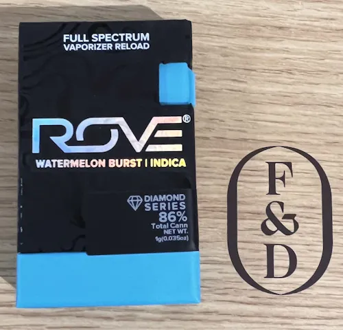 Rove – Watermelon Burst Live Resin Diamonds Vape Reload (1g)-active