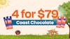 4 for $79 – Coast Chocolate