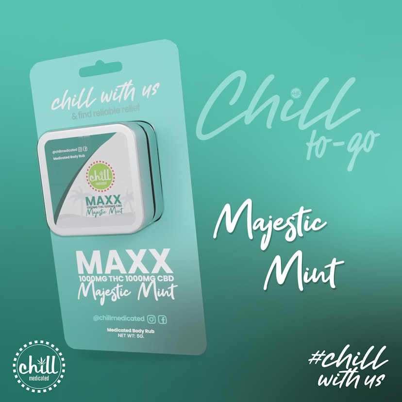 Chill Medicated - Chill To-Go Majestic Mint MAXX 75mg:75mg Topical