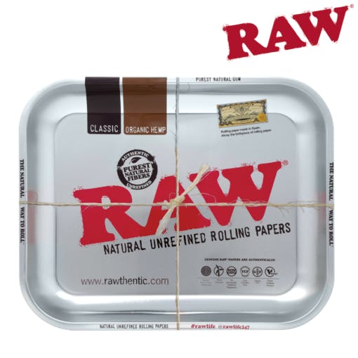 Raw | Large Steel Rolling Tray - 13.6in x 11in