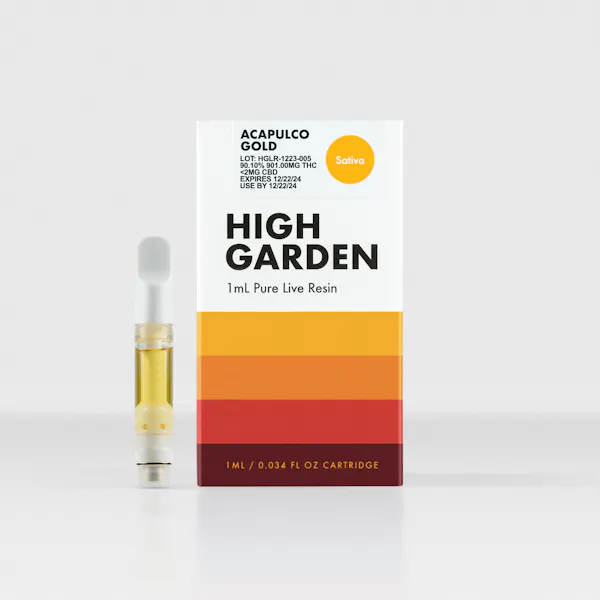Acapulco Gold High Garden Pure Live Resin All-Ceramic 510