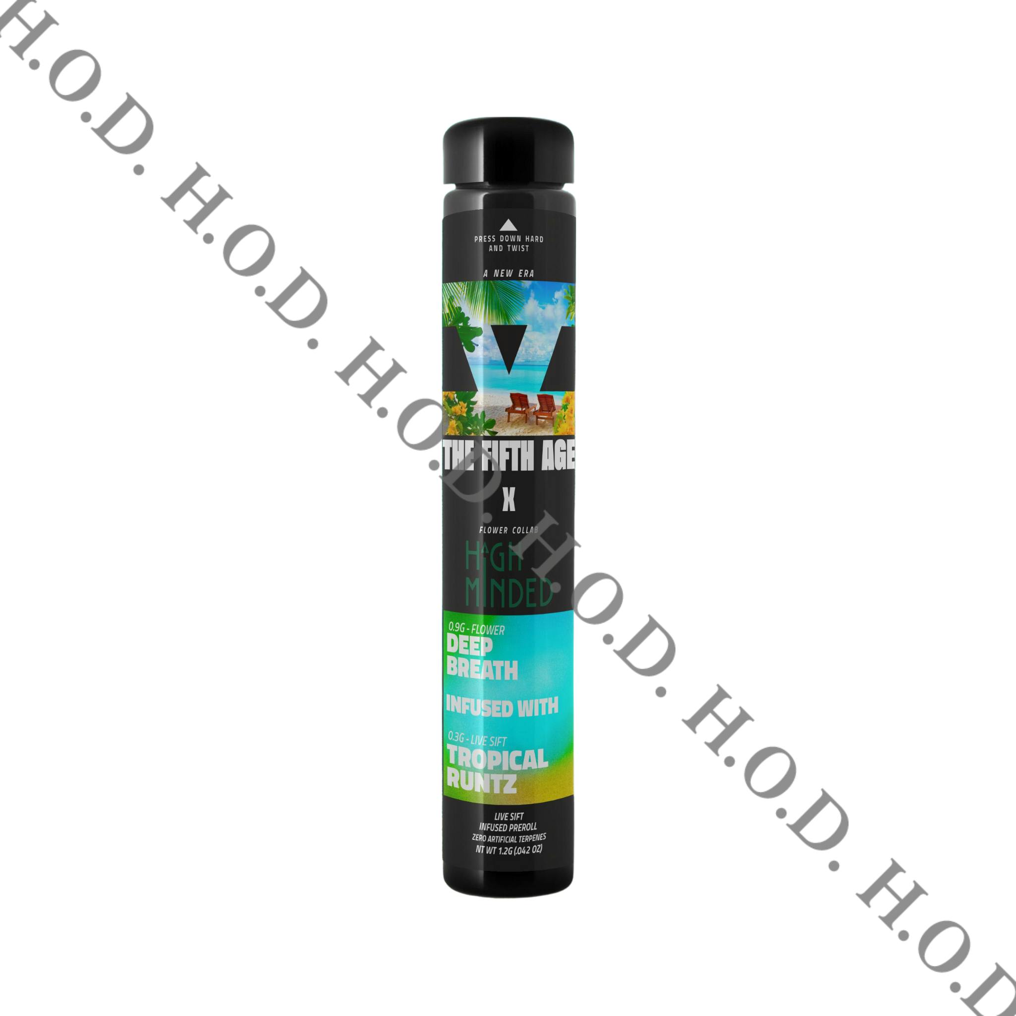 The Fifth Age Deep Breath x Tropical Runtz Infused Pre-Roll 1.2g