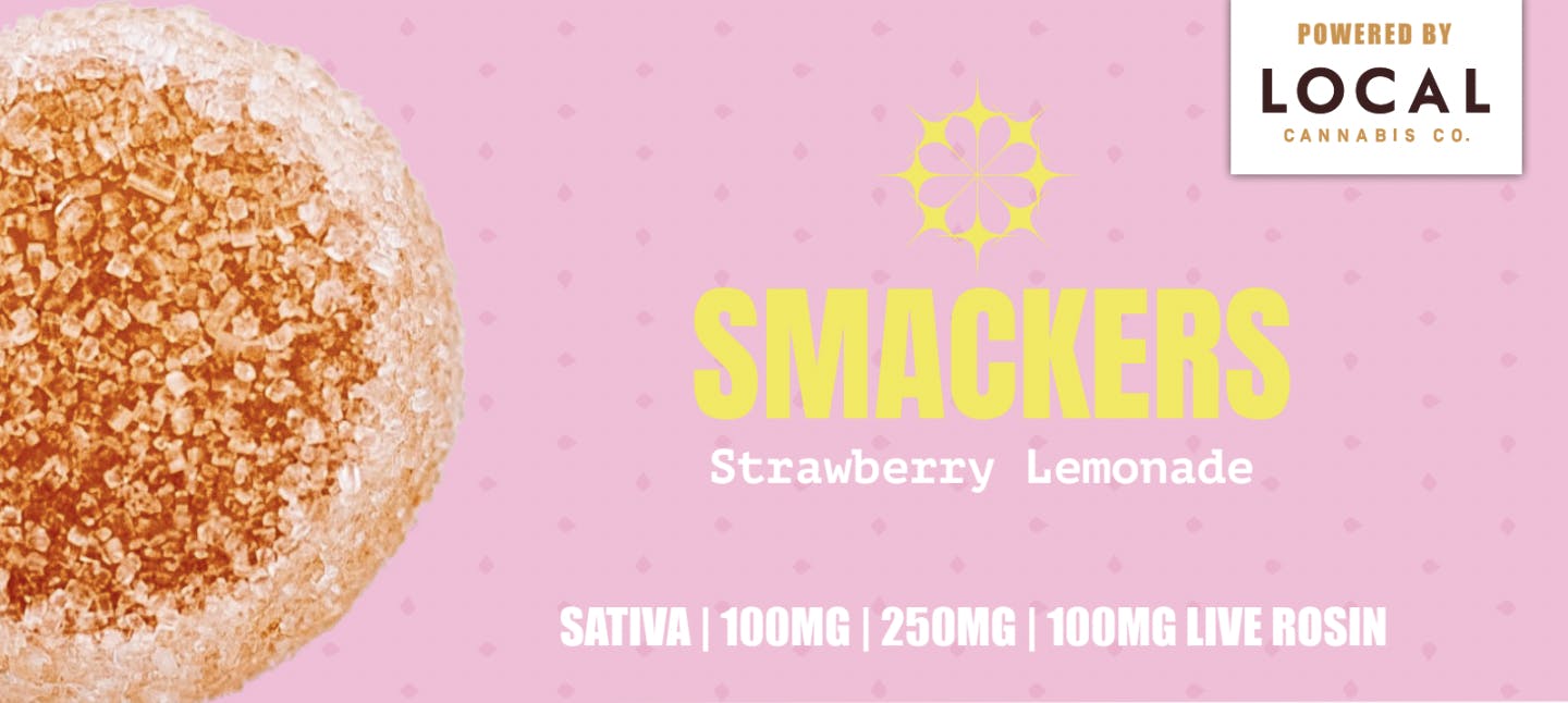 Smackers Strawberry Lemonade Gummies 250mg Marijuana Products 3
