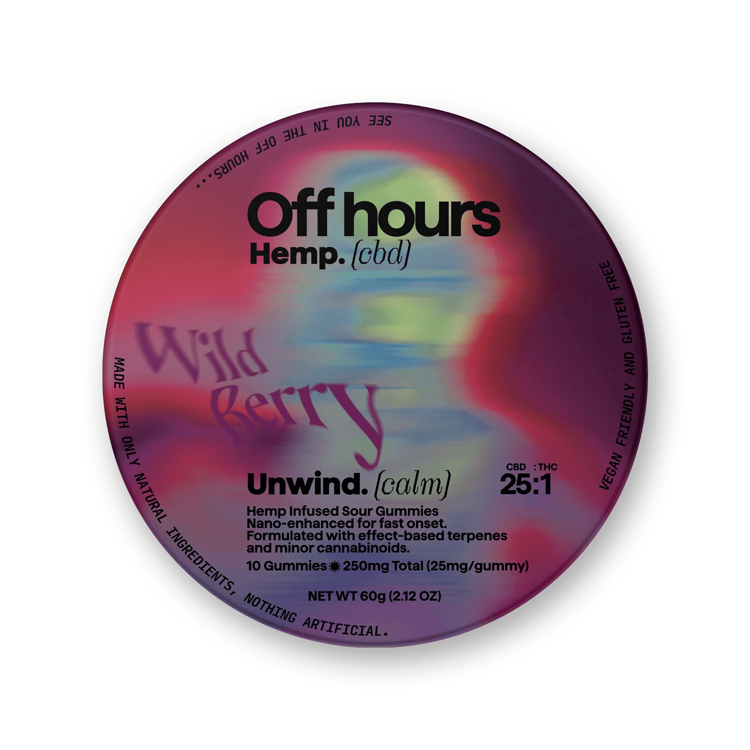 Off Hours | Unwind | Hemp | 250mg CBD | 10mg THC