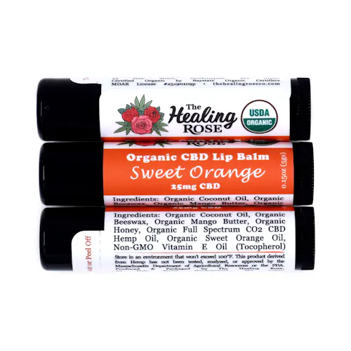 Organic Sweet Orange Lip Balm | 25mg-active