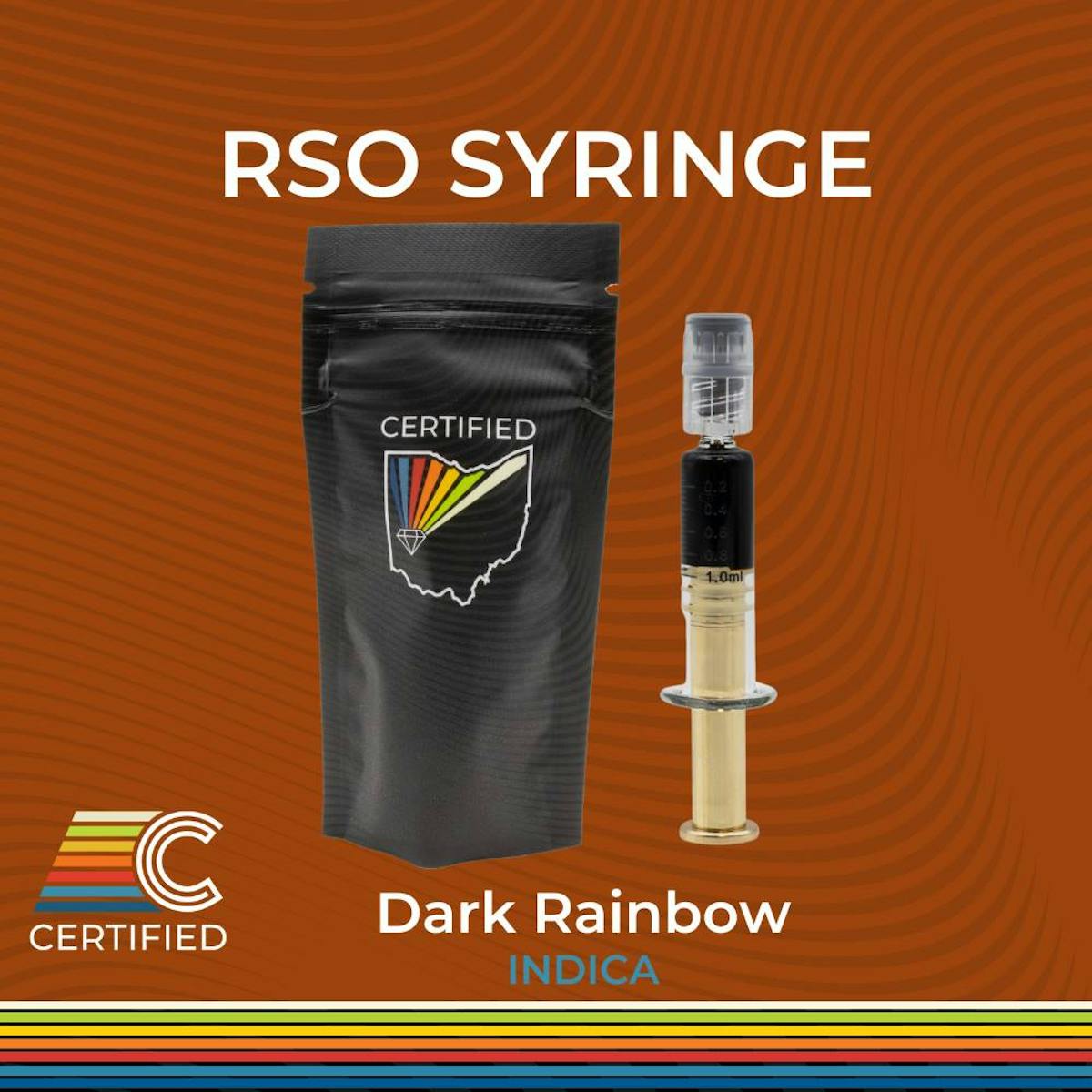 image of Dark Rainbow RSO Syringe