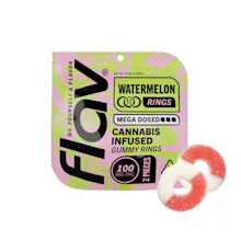 Flav - 100mg Gummies - Watermelon Rings 2-Pack - EDIBLES by Flav at King of Budz