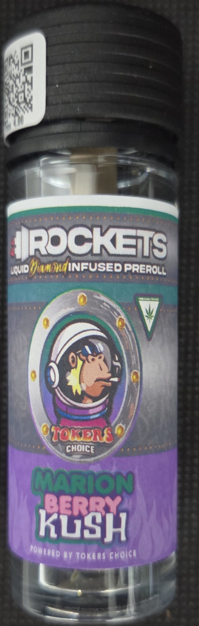 Toker's Choice - Marion Berry Kush - 1g Rocket PreRoll