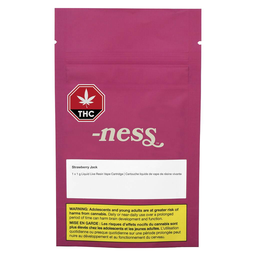 Strawberry jack liquid live resin 510 thread cartridge