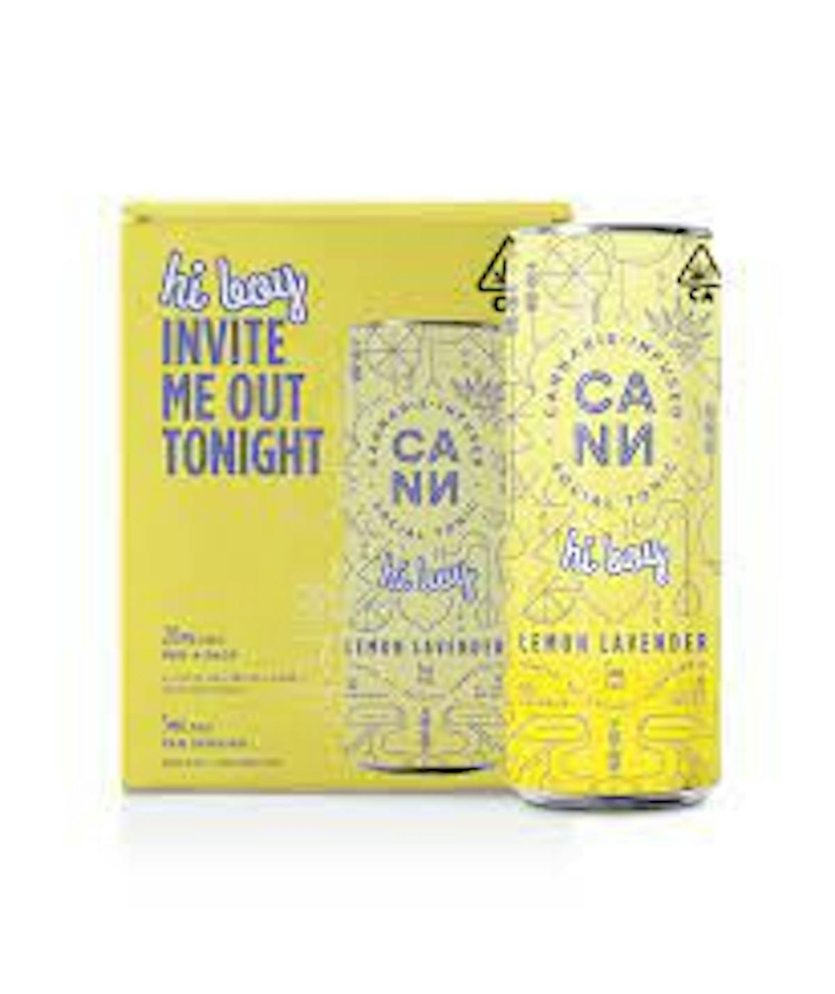 Image of CANN | HiBoys | Lemon Lavender | 12oz, 5mg THC | 4 Pack