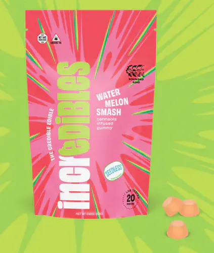 Watermelon Smash | Gummies | 20 pack | 100mg THC-1