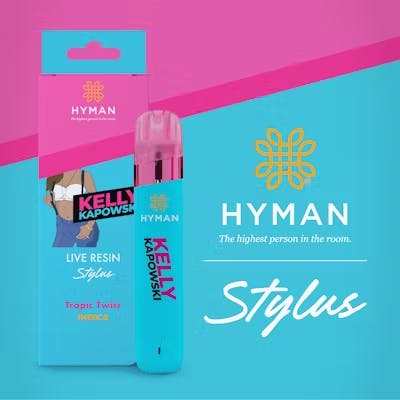 Product: HYMAN | KELLY KAPOWSKI | LIVE RESIN DISPOSABLE STYLUS INDICA