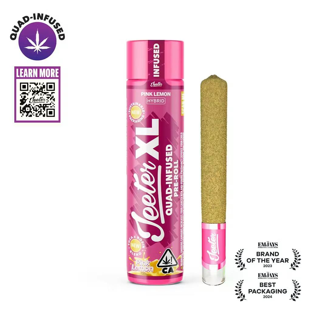 Jeeter - 2g Quad Infused Preroll - Pink Lemon