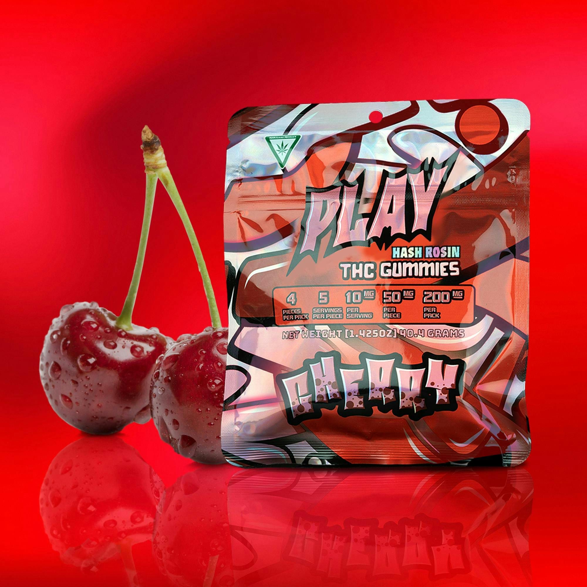 Product: Play | Hash Rosin Gummies - 200mg - Cherry