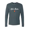 Let's Burn Long Sleeve Indigo