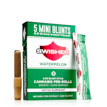 Swisher x 5-Pack .5g Infused Blunts | Watermelon - PRE_ROLLS by Swisher Blunts at King of Budz