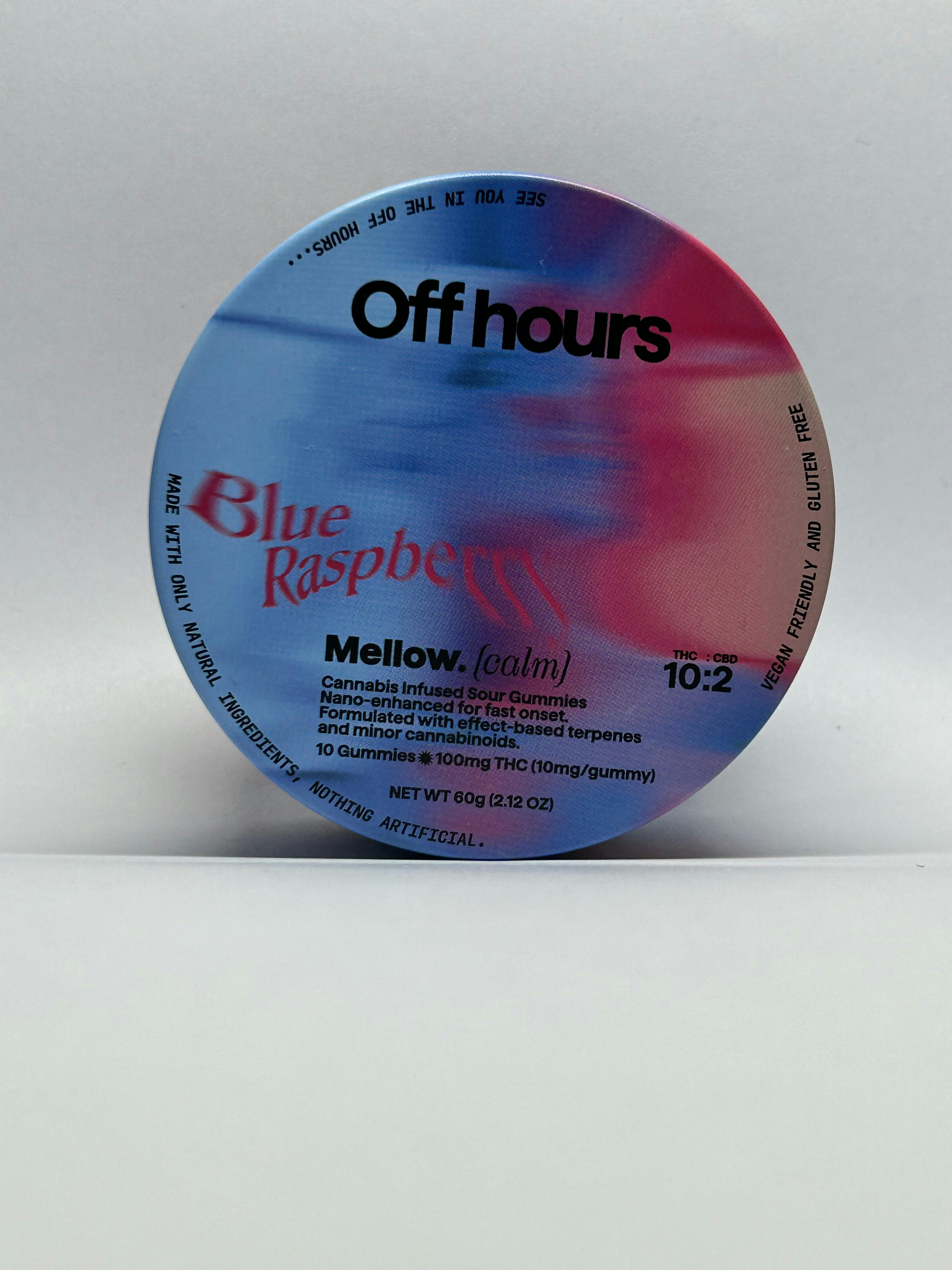 Photo of Off Hours – Blue Raspberry Mellow Gummies – 10mg