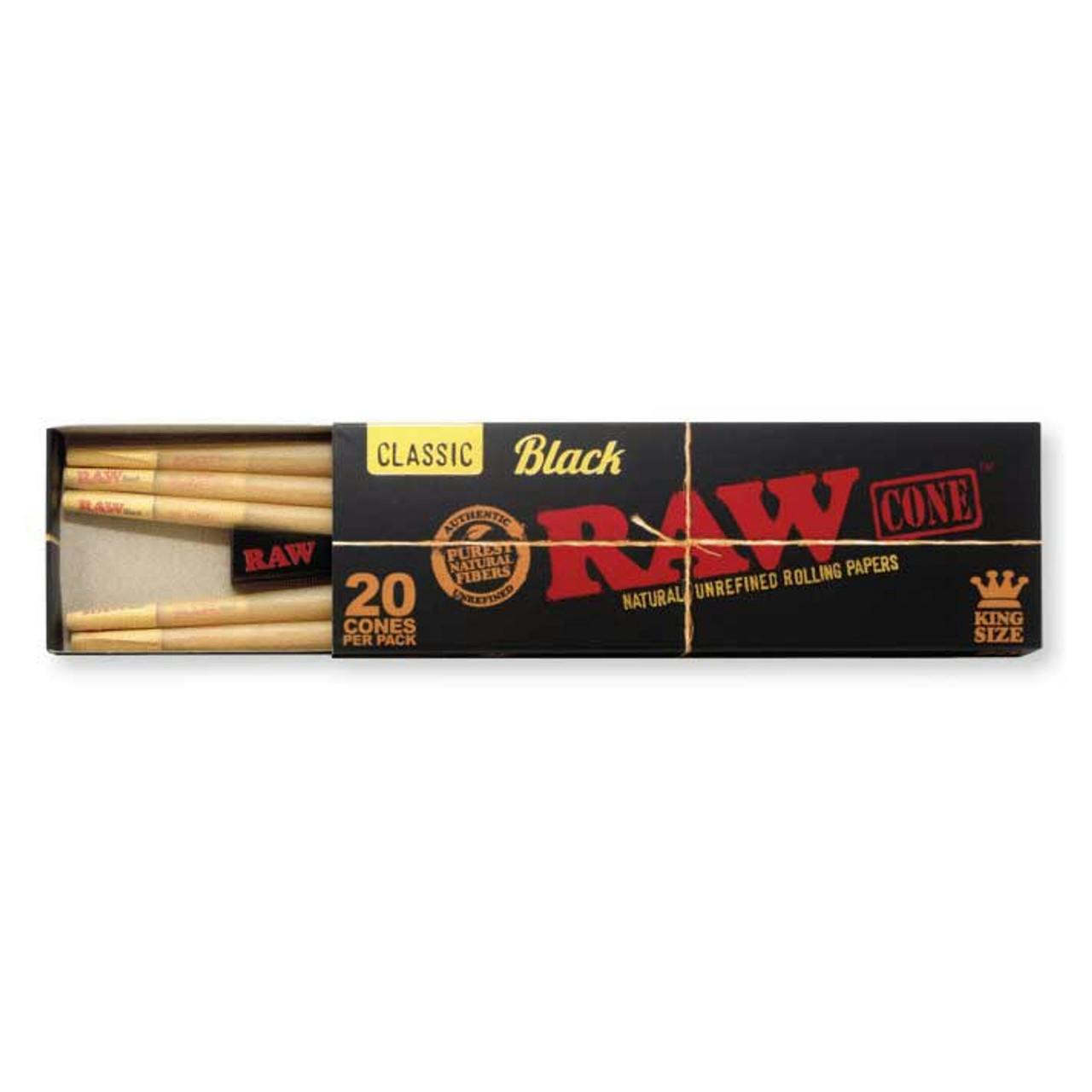 Raw Black Cone 20-Pack