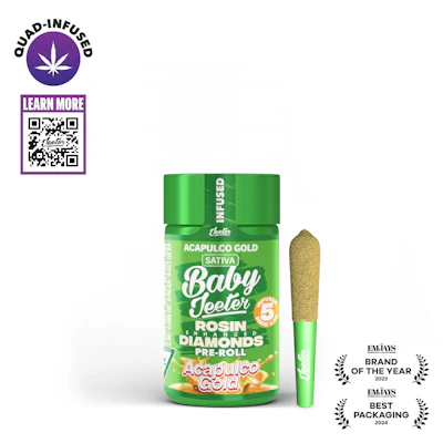 Jeeter - 5-Pack .5g Quad Infused Prerolls - Acapulco Gold - PRE_ROLLS by Jeeter at King of Budz