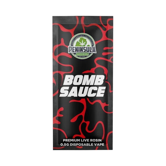 Peninsula - .5g Live Rosin Disposable - Bomb Sauce