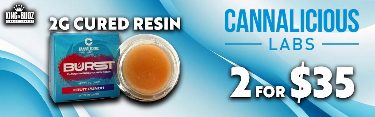 2 FOR $35 CANNALICIOUS 2G CURED RESIN